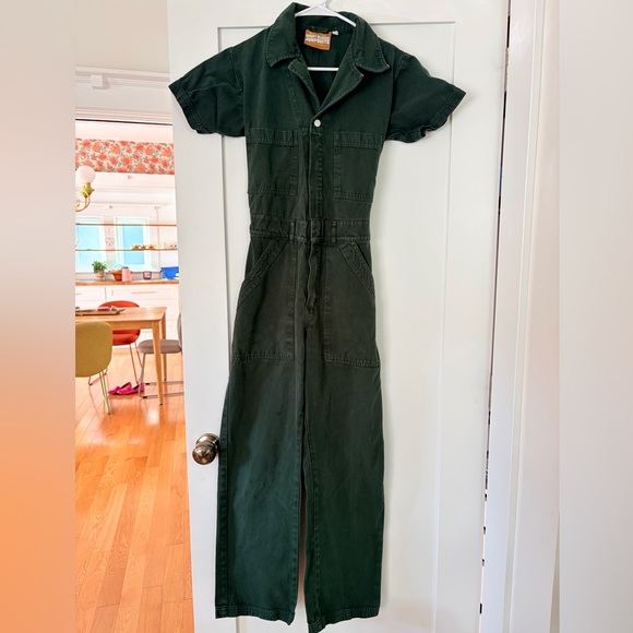 Big Bud Press Pants - Big Bud Press Green Short Sleeve Jumpsuit | XS